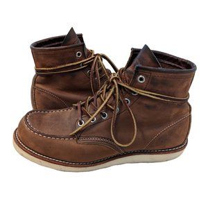 Red Wing Heritage 8880 Moc Toe Boot Bourbon Yuma Leather Size 8.5D